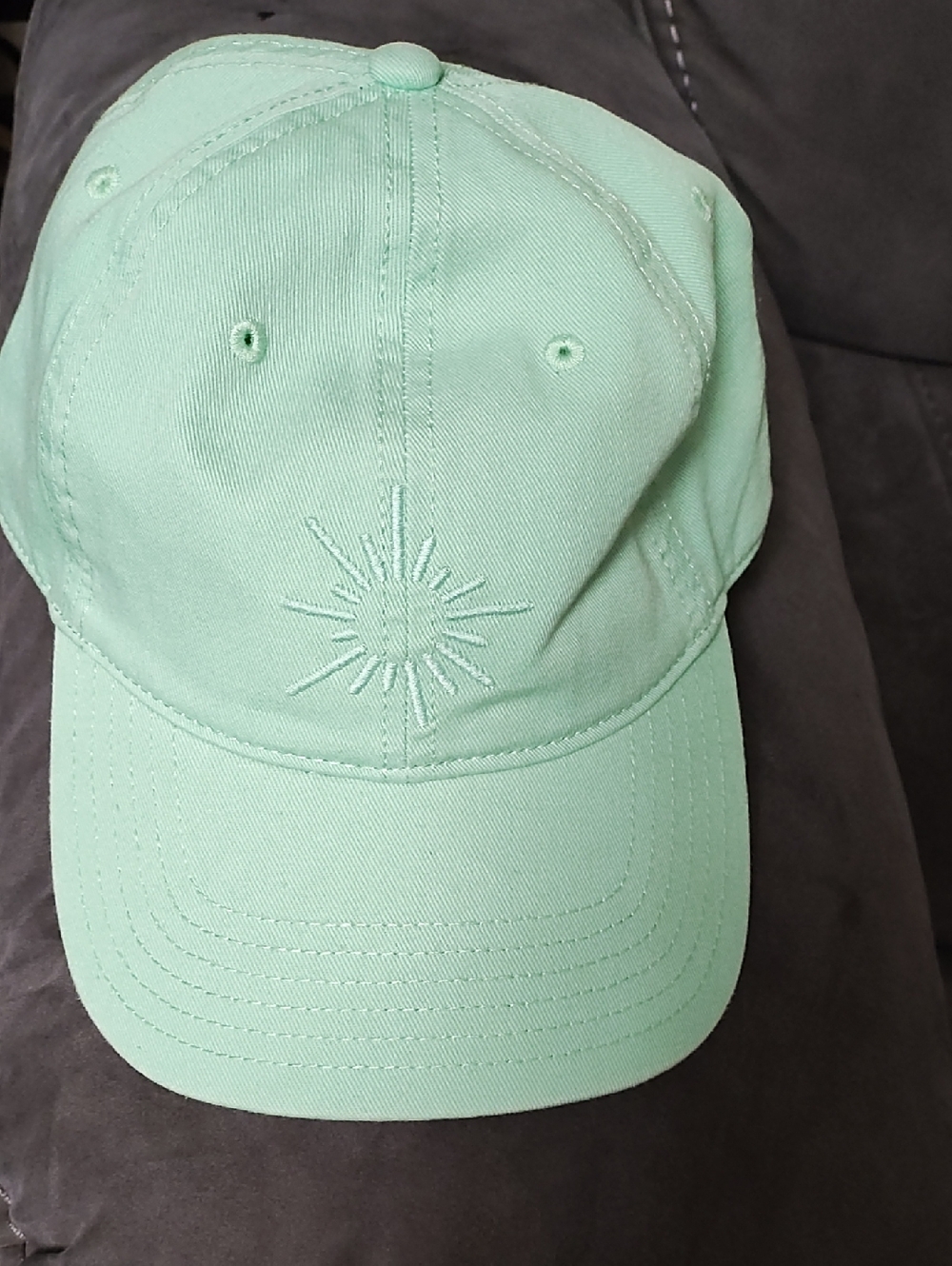aerie Mint Green Starburst Embroidered Baseball Cap
